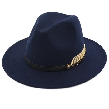 Special Pălărie de Fetru Bărbați Pălării cu Curea pentru Femei de Epocă Trilby Capace de Lână Cald Jazz Pălărie Chapeau Femme feutre Panaman pălărie