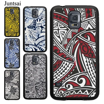 Maori Tribal Samoană Polineziene Print Caz Pentru Samsung Galaxy A51 A71 S10 S20 Ultra S8 S9 Plus A50 A70 A10 Nota 10 9