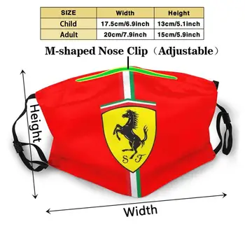 Ferrari Roșu Ferarri Vara Fierbinte De Vânzare De Imprimare Diy Măști Ferarri Mclaren Racing Sport Rosu Ferarri