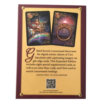 44 Buc Oracle Cărți de Tarot aluneca reverie lenormand extins ediție Bord, Punte, Jocuri de Joaca Carti Pentru Joc de Petrecere