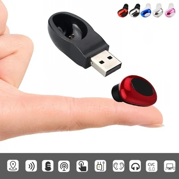 Mini Impermeabil Bluetooth Căști In-Ear Invizibil Masina de Afaceri fără Fir Căști cu Magnet Incarcator USB pentru telefoane Inteligente