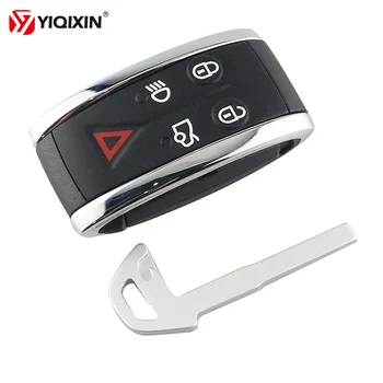YIQIXIN 5 Butoane Telecomanda Cheie Auto Shell Inteligent de acces fără cheie Fob Caz Pentru Jaguar XF XK XKR X-Type S de Tip 2007-2011 Cu Lama Netaiata