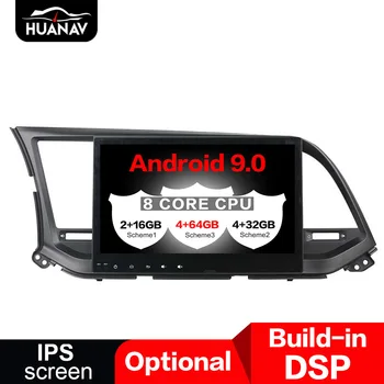 DSP Android 9.0 Mașină de Navigare GPS Nu DVD Player Pentru Hyundai Elantra 2016 auto radio player multimedia Stereo Șef unitate de bandă NAV