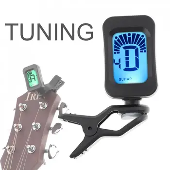 Digital Clip de Pe Guitar Tuner Portabil Universal Display LCD Guitarra Acordor Cromatic, Chitara, Bas, Ukulele, Vioara