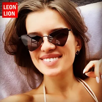LeonLion Epocă Cateye Ochelari De Soare Pentru Femei Brand De Lux Ochelari Pentru Femei Ochelari De Soare Retro Femei Mici Oculos De Sol Feminino