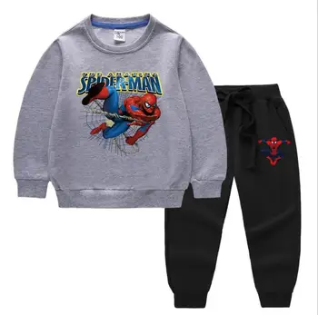 Fete Desene animate Spiderman Costume de Haine Copii Moda Hanorac+Pantaloni 2 buc Seturi de Copii Fata de Jachete Treninguri Haine