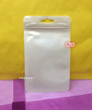 1000pcs 9*15cm Clar alb de Plastic cu fermoar pachetul de vânzare cu amănuntul de blocare zip Poly PP sac pentru samsung USB cablu de încărcare de ambalare pungă