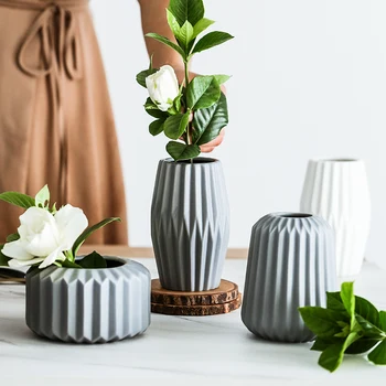 Origami Mat Vaze Ceramice Moderne Vaza de Flori Elegant Masă Vaze pentru Acasă Decorare Nunta