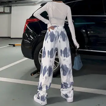 Decora pantaloni sex feminin 2020 versiunea coreeană de noi ins valul tie-dye direct pantaloni largi și subțiri pantaloni largi pantaloni casual