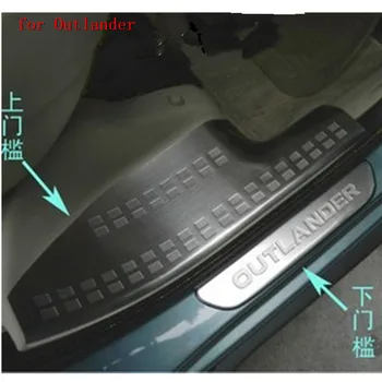 Pentru Mitsubishi Outlander 2007-2012 oțel inoxidabil de înaltă calitate Autentic masina Scuff Placa/Pragului de Ușă Door Sill styling Auto