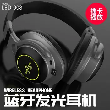 Noile Portabile, Căști fără Fir, Căști Stereo Bluetooth Audio Mp3 Reglabil Căști cu Microfon pentru Muzică cu 8G card TF