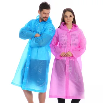 Femei Bărbați EVA Pelerina de ploaie Transparentă Portabil de Călătorie în aer liber Ploaie Impermeabil Camping cu Gluga Pelerine de Ploaie din Plastic husa de Ploaie
