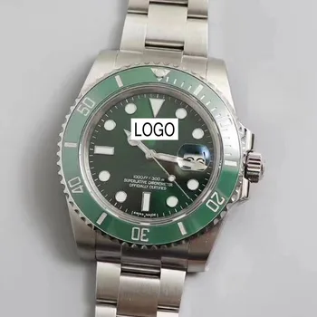 Ceas High-end 904L Lux Verde Sub-Marine ceas mecanic 1:1 bărbați bezel ceramica de sticlă de safir scufundări NOOB ETA 3135 AAA +