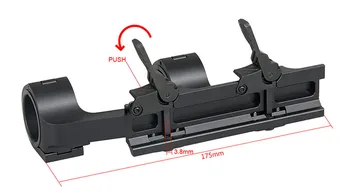 Canis Latrans Vânătoare riflescope accesorii QD aplicare de montare 25,4 mm sau 30 mm inel dublu aplicare de montare tactice airsoft GZ24-0178