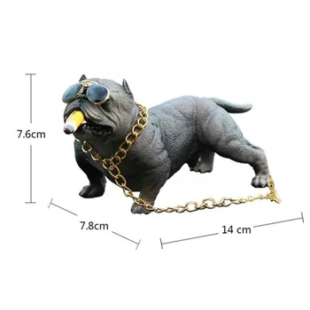 Rece Bulldog Masina Ornament Simulare Personalitate High-end Bătăuș Câine Drăguț Creative Cutie Accesorii Auto, Decoratiuni Interioare
