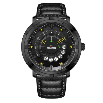 SWISH 2020 Ceas Sport pentru Barbati de Moda din Piele Neagră Ceas Brand de Top de Lux pentru Bărbați Ceasuri Impermeabil de Afaceri Ceasuri Reloj