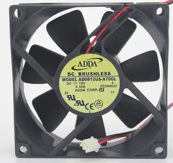 ADDA AD0812US-A70GL 8025 12V 0.3 a 2 Sârmă Fan / putere ventilator