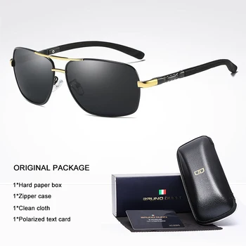Bruno dunn Brand Polarizat ochelari de Soare Barbati de Moda, pentru a Proteja Ochii de Soare Ochelari Cu Accesorii Unisex ochelari de conducere oculos de sol