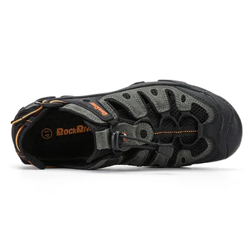 Barbati din piele Drumeții montane Pantofi de Primăvară-Vară în aer liber, Drumeții Sandale Respirabil Alpinism Adidasi de Trail Pantofi pentru Bărbați