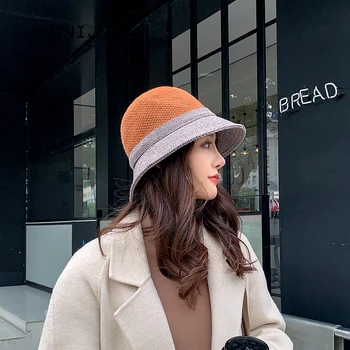 Femei toamna iarna Pescar Pălărie de moda coreeană bazinul nou pălăria arta Japoneză versatil găleată Pălărie fată pălărie fedora pălărie
