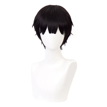 Anime Jibaku Shounen Hanako kun Yugi Amane Cosplay Costum de Toaletă legat Hanako kun Mantie Neagră Set Complet Uniformă Peruca Pălărie
