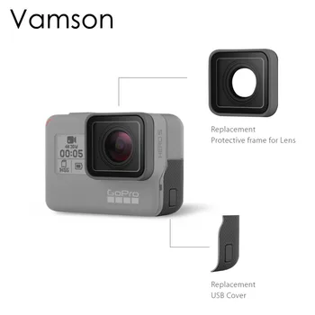 Vamson Pentru Go pro Accesorii de Protectie UV Lentile de Înlocuire USB Port HDMI Capac Lateral Pentru Gopro Hero 7 6 5 Camera de Sport VP717