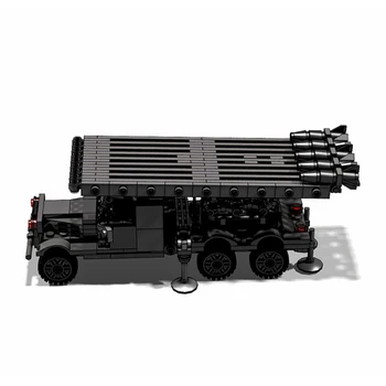 328Pcs DIY Creative Rezervor Vehicul Blindat de Simulare Jucărie Rezervor Puzzle Model Blocuri Kit - Lansator de Rachete Katyusha