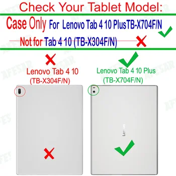 TB X704 10.1 inch UltraSlim Magnet Sta Smart Cover Pentru Lenovo Tab4 10 Plus Cazul de Somn Auto pentru Tab 4 de 10, plus tableta de buzunar