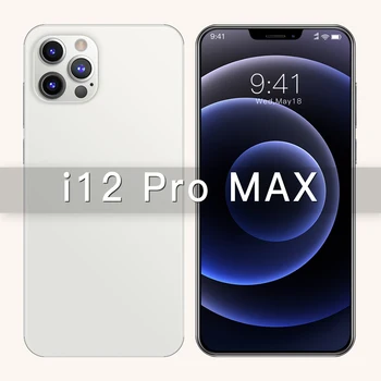 6.7 Inch I12 Pro Max Snapdragon 865 din Spate Tripla Camera 48MP Selfie Smartphone 12GB+512GB 5000mAh Android 10.0 Deca Core 4G 5G LTE