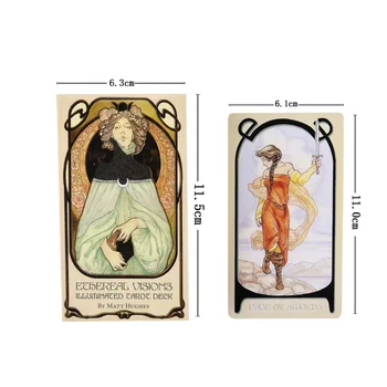 Eteric Viziuni Iluminate de Tarot Carduri stil distinctiv și abordare meticuloasă a măiestrie