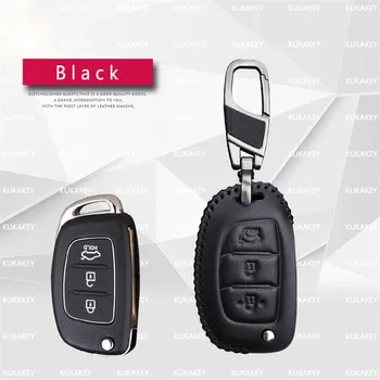 Piele Auto Key Caz Acoperire Pentru Hyundai 2019 2020 I20 I30 I40 Kona Veloster Tucson Creta IX25 Solaris Sonata Cheie Inel Accesorii
