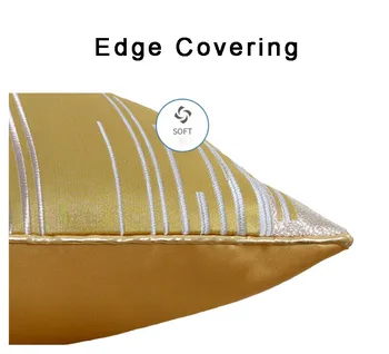 Mătase De Lux Față De Pernă Emboridery Singură Parte Decorative Canapea Extensibila Perne Pillowcover Living Decor Acasă Față De Pernă