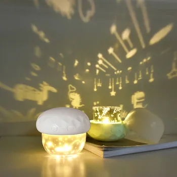 LED Lampa de Proiecție Lumina de Noapte Proiector Gwiazd Decorare Dormitor Ciuperci Lumini de Iluminat Lampka Nocna Copii Cadouri pentru Copii