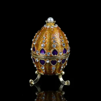 QIFU Metal Frumusete de Aur Ou Faberge pentru Suveniruri Decor