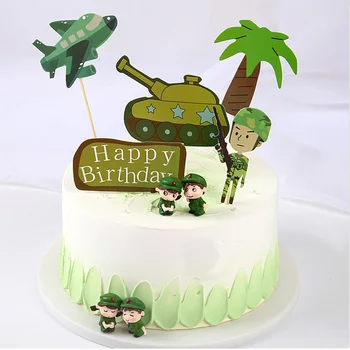 Camuflaj Tema Decor Militar Armata Verde Latex, Baloane Copii Happy Birthday Party Consumabile În Aer Liber, Instrumente De Predare