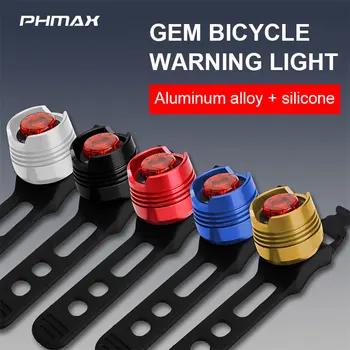 PHMAX Biciclete Lumina de Avertizare de Siguranță Biciclete MTB Lumina Spate LED Stop Aliaj de Aluminiu cu Bicicleta Lanterna Cu Acumulator Faruri