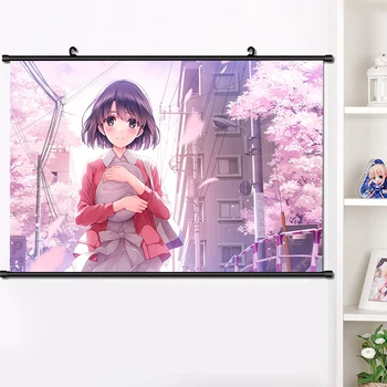 Japonia Anime Cum de a Ridica o Prietenă Plictisitoare Kato Kato Megumi Cosplay Perete Scroll Murală Poster de Perete Atârnă HD Poster Decor Acasă