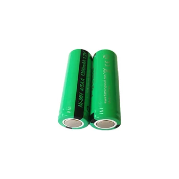 2 buc PKCELL 4/5AA 1300mah 1.2 v NIMH baterie reîncărcabilă 4/5 aa 14430 baterii plate de top non PCM industriale pvc ambalare