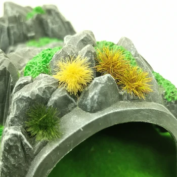 Iarba de floarea-soarelui flocking de nylon, model de jucărie scena face de șase color / monocrom diorama nisip de masă verde de simulare construirea unei centrale