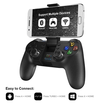 GameSir T1s Bluetooth Gamepad Wireless Mobile Controler de Joc pentru Android / Windows PC / SteamOS PUBG Call of Duty Mobil Legenda