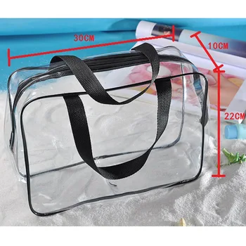 PVC multifunctional Femeile reprezintă un Caz clar de depozitare spălare sac sac de cosmetice transparent 3 buc Frumusete se Spală Organizator Geanta de Depozitare