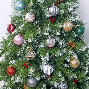 12pcs 5.5 cm Minge Pom de Crăciun Agățat Natal Petrecere Acasă Ornament de Craciun Decor de Crăciun pentru Acasă Copiii de Anul Nou Cadou
