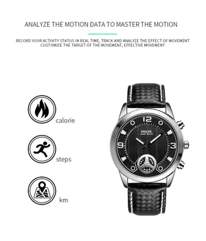 SMAEL Ceas Inteligent Bărbați Impermeabil Somn Monitor Bluetooth Oameni de Sport din Aliaj de Ceasuri Memento Apel Smartwatch pentru Android și IOS