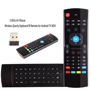 Actualizat Wireless 2.4 G Zbor Air Mouse MX3 Telecomanda Wireless, Tastatura Qwerty Pentru Smart TV, TV Box T95Z Plus/X96 Mini Proiector