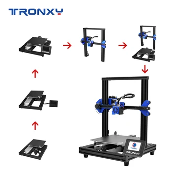 TRONXY 3D XY-2 PRO 3D Printer Modernizate Construi Placă de 255*255*260mm Cv pană de curent de Imprimare Putere 360W Montaj Rapid
