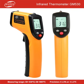 -50~400℃ Digital cu Infraroșu Termometru LCD IR Laser termometru Non-Contact IR Arma cu Laser Pirometru Termometru Temperatura
