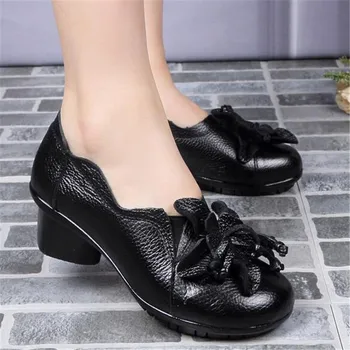 De Vânzare la CALD 2020 Nouă Primăvară Clasic Flori din Piele Pantofi de Moda pentru Femei Pantofi de Mireasa Elegante Pantofi Femei Pantofi cu Tocuri Înalte