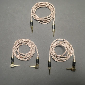 1,2 m Cablu Audio AUX de 3,5 mm tată-8 Acțiuni de 52 de nuclee 5 Argint, 2 Sârmă de Aur pentru Marile V-moda pentru Căști Difuzor Auto iPhone MP3