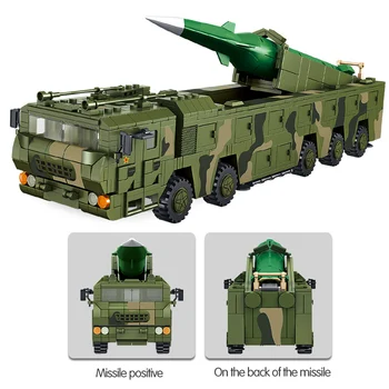 1164PCS Oraș Luptă anti-Rachetă Vehicul Auto Blocuri Militare WW2 Armata Camioane Soldat Model Cifre Cărămizi Jucarii Pentru Copii