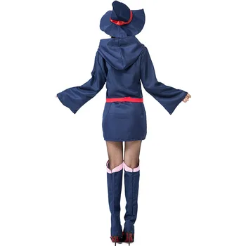 Anime Mica Vrăjitoare Academia KagariAtsuko Costume Cosplay Akko Kagari Rochii Pălărie Uniformă Școlară Pentru Femei Fete Set Complet De Haine